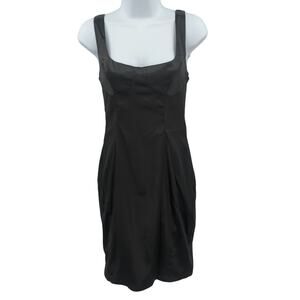 Akira Sleek Black Mini Bodycon Dress Clubwear Cocktail Party LBD Y2K